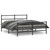 Metal Bed Frame without Mattress with Footboard? Black 59.1"x78.7 A949-355385