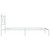 Metal Bed Frame without Mattress with Headboard White 39.4"x78.7 A949-376546