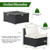 5 Pieces Outdoor Patio Furniture Set with Cushions and Coffee Table B593-HW69932