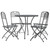 5 Piece Patio Dining Set Expanded Metal Mesh Anthracite A949-3084712