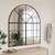 Wall Mirror Black 39.4"x19.7" Arch Iron A949-358652