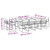 13 Piece Patio Dining Set with Cushions Black Textilene A949-3295080