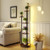 6-tier Plant Stand with RGB Light and Wheels 57inch Tall Indoor Display Shelf Flowerpot Holder-Natu B593-HZ10417