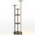 6-tier Plant Stand with RGB Light and Wheels 57inch Tall Indoor Display Shelf Flowerpot Holder-Natu B593-HZ10417