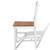 Dining Chairs 6 pcs White Pinewood A949-271497