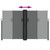 Retractable Side Awning Anthracite 63"x472.4 A949-4004823