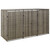 Triple Wheelie Bin Shed Gray 81.5"x31.5"x46.1" Poly Rattan A949-319866