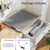 Food Warming Mat Rollable and Portable Electric Warming Tray with Fasting Heating-Gray B593-ES10519US