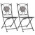 Mosaic Bistro Chairs 2 pcs Gray A949-46716