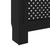 Radiator Cover Black 59.8"x7.5"x32.1" MDF A949-288195