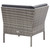 6 Piece Patio Lounge Set with Cushions Poly Rattan Gray A949-48950