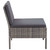 6 Piece Patio Lounge Set with Cushions Poly Rattan Gray A949-48950