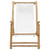 Deck Chair Bamboo and Canvas Cream White A949-318594