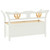 Bench White 42.1"x17.7"x29.7" Solid Wood Fir A949-351774