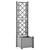 Garden Planter with Trellis 16.9"x16.9"x55.9" PP Stone Gray A949-317581