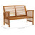 4 Piece Patio Lounge Set Solid Acacia Wood A949-3057971