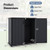 All-Weather Storage Box with Floor and Removable Shelf for Patio and Lawn-Black - Color: Black D681-NP13619DK
