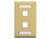 Faceplate id 1-gang 2-port ivory C403-TDICC-IC107S02IV