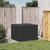 Garden Storage Box Black 76.9 Gal Poly Rattan A949-365336