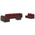 9 Piece Patio Lounge Set with Cushions Poly Rattan Brown A949-3102259