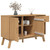 Sideboard OLDEN Brown 44.9"x16.9"x28.9" Solid Wood Pine A949-358606