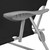 Sun Lounger with Canopy Steel Black A949-42932