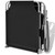 Sun Lounger with Canopy Steel Black A949-42932