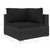4 Piece Patio Lounge Set with Cushions Poly Rattan Black A949-48285