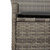 Patio Chairs with Cushions 2 pcs Gray Poly Rattan&Solid Wood A949-368721