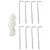 Party Tent with 6 Mesh Sidewalls 19.7'x 9.8' A949-45110
