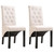 Dining Chairs 2 pcs Cream Fabric A949-249235