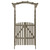 Pergola with Gate 45.7"x15.7"x80.3" Gray Solid Firwood A949-316393