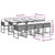 9 Piece Patio Dining Set with Cushions Beige Poly Rattan A949-3278049
