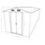 Garden Shed 101.2"x154.3"x71.3" Metal Green A949-143344
