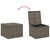 Garden Storage Box Gray 76.9 Gal Poly Rattan A949-365338