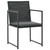 9 Piece Patio Dining Set with Cushions Poly Rattan Black A949-44445