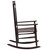 Rocking Chair with Curved Seat Brown Poplar Wood A949-45699