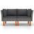 Corner Sofas 2 pcs Poly Rattan and Solid Eucalyptus Wood A949-315758