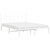 Metal Bed Frame without Mattress with Headboard White 59.1"x78.7 A949-355612