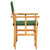 Director's Chair Solid Acacia Wood Green A949-45953