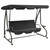 Outdoor Swing Bench with Canopy Anthracite A949-313339