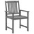 Patio Chairs with Cushions 4 pcs Gray Solid Acacia Wood A949-3061232