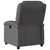 Electric Massage Recliner Chair Gray Real Leather A949-3205935