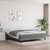 Box Spring Bed Frame Dark Gray King Fabric (US Only) A949-3120561