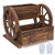 2-Tier Raised Garden Bed Rustic Wood Wagon Shape with Drainage Holes and Wheels-Coffee - Color: Cof D681-HZ10396CF