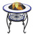 Mosaic Fire Pit Table Blue and White 26.8" Ceramic A949-46724