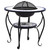 Mosaic Fire Pit Table Blue and White 26.8" Ceramic A949-46724