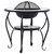 Mosaic Fire Pit Table Blue and White 26.8" Ceramic A949-46724