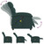 Massage Recliner Chair Dark Green Fabric A949-3205812