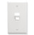 Faceplate angled 1-gang 1-port white C403-TDICC-IC107DA1WH